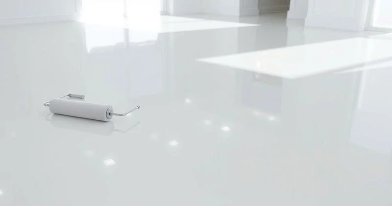Aplicação de resina acrilica em pisos