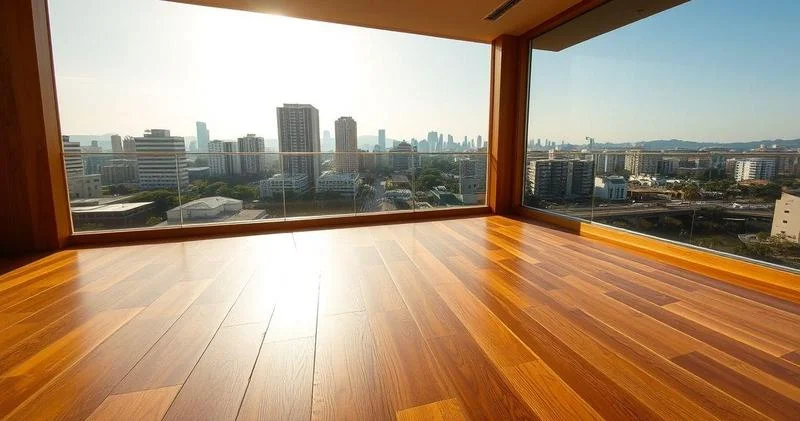 Piso de madeira maciça em Bauru