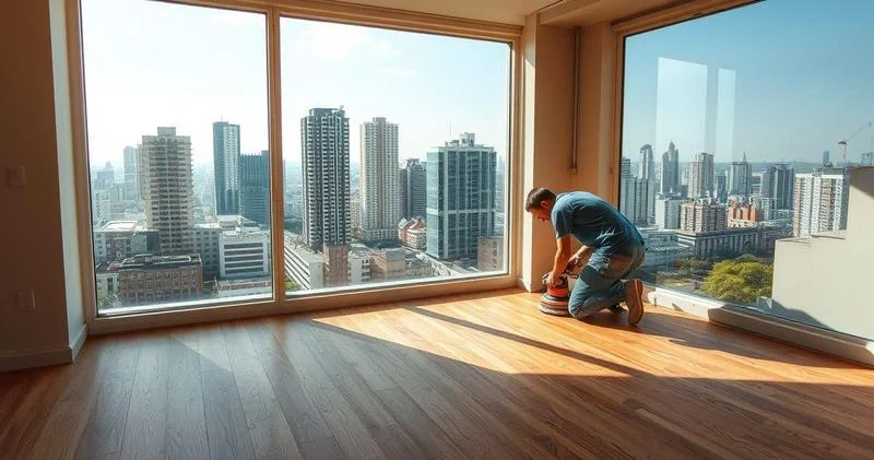 Raspagem de piso de madeira